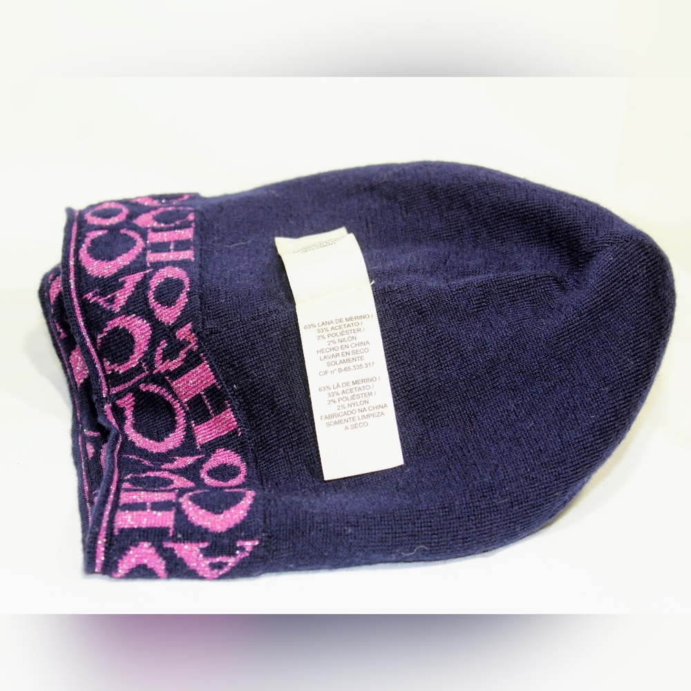 Coach logo beanie, EUC - Picture 7 of 9